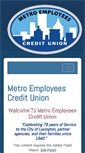 Mobile Screenshot of metroemployeescu.org